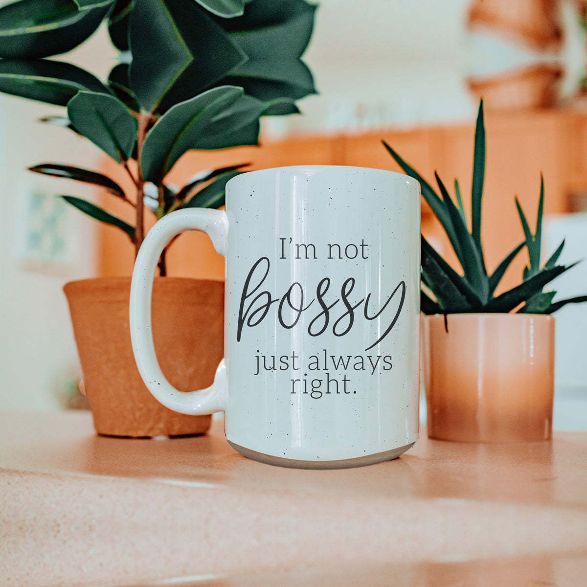 Funny 16oz Ceramic Mug I'm Not Bossy Just Always Right Coffee Gift