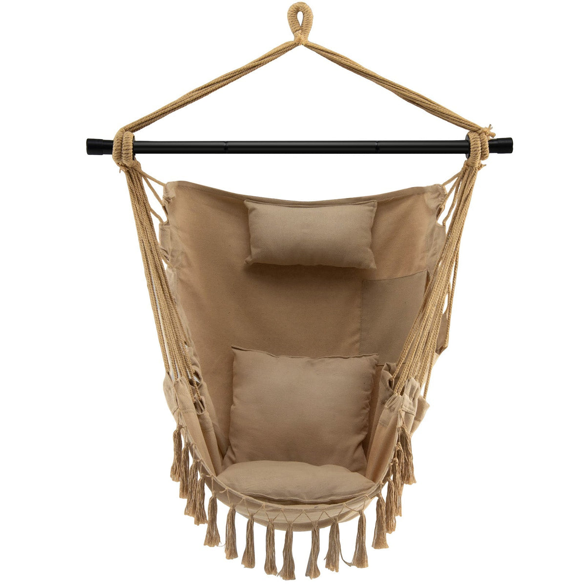 Columpio colgante con almohada y cojines suaves