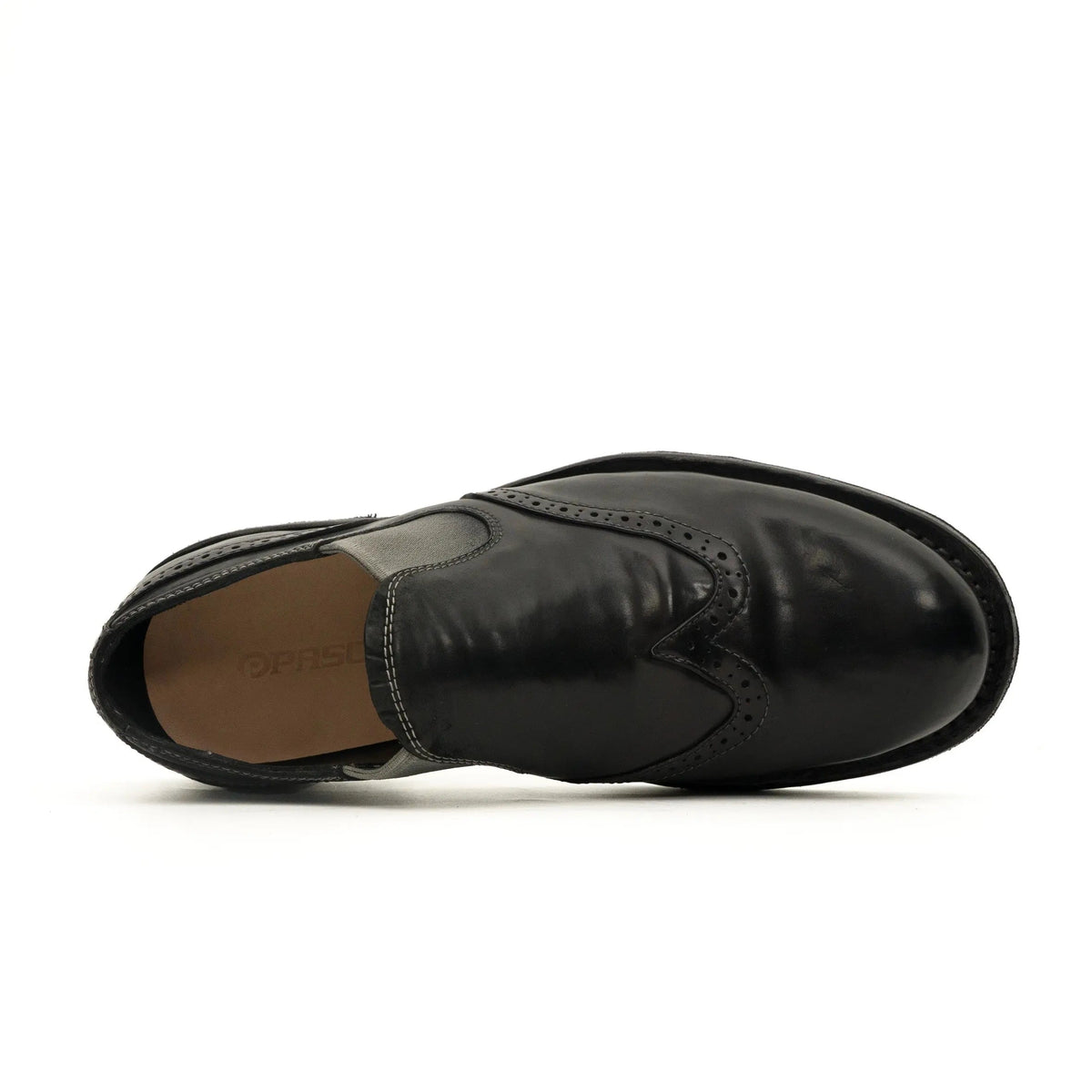 Black Horse Butt Leather Loafers