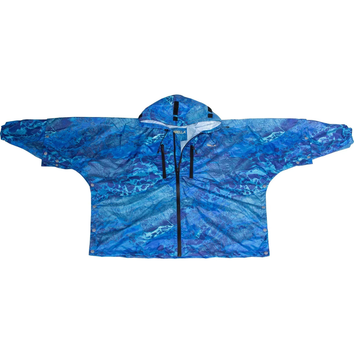 Chaqueta impermeable unisex Brella Blue para jóvenes y adultos de talla pequeña