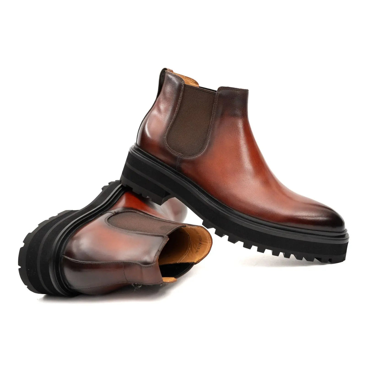 Brown Calf Leather Chelsea Boots