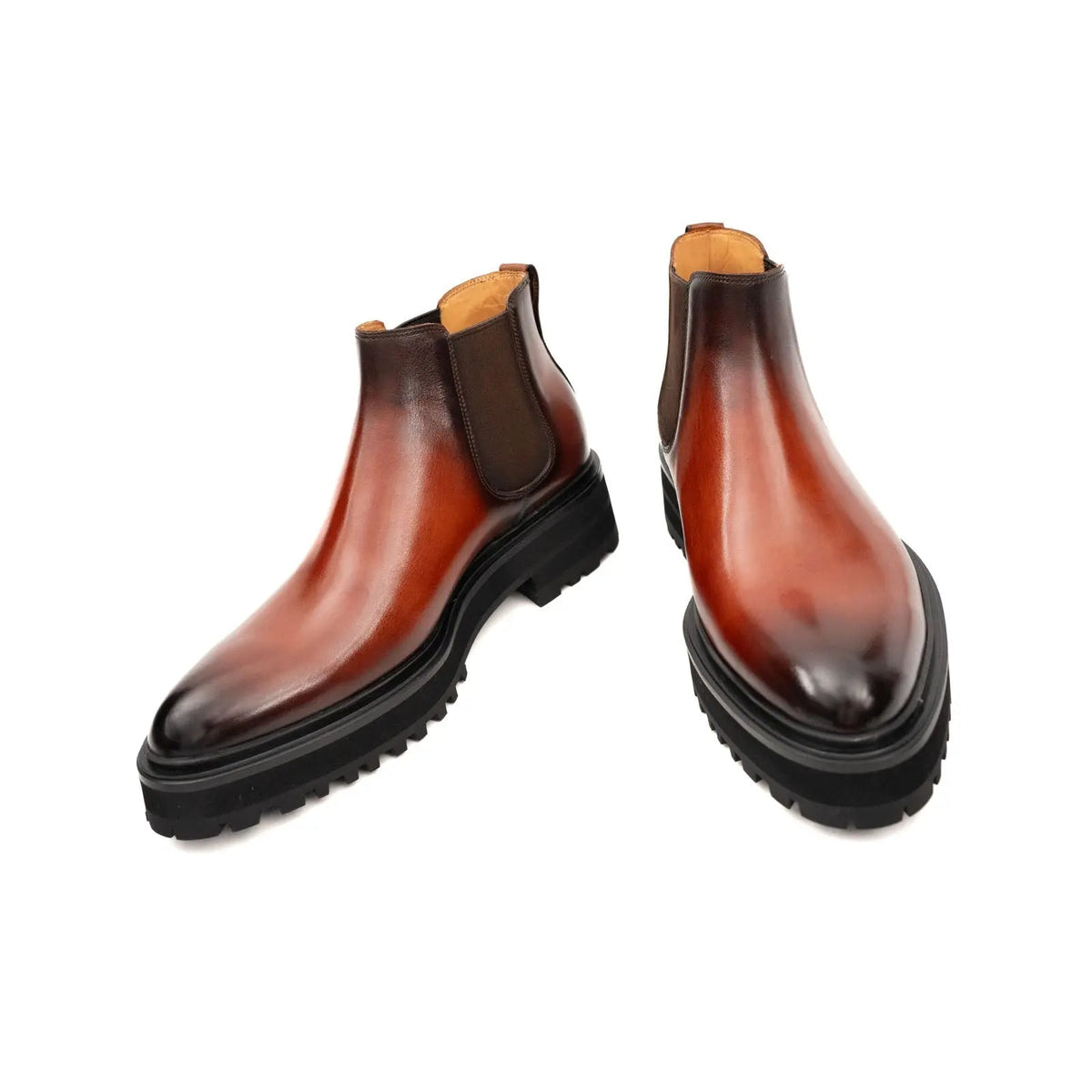 Brown Calf Leather Chelsea Boots
