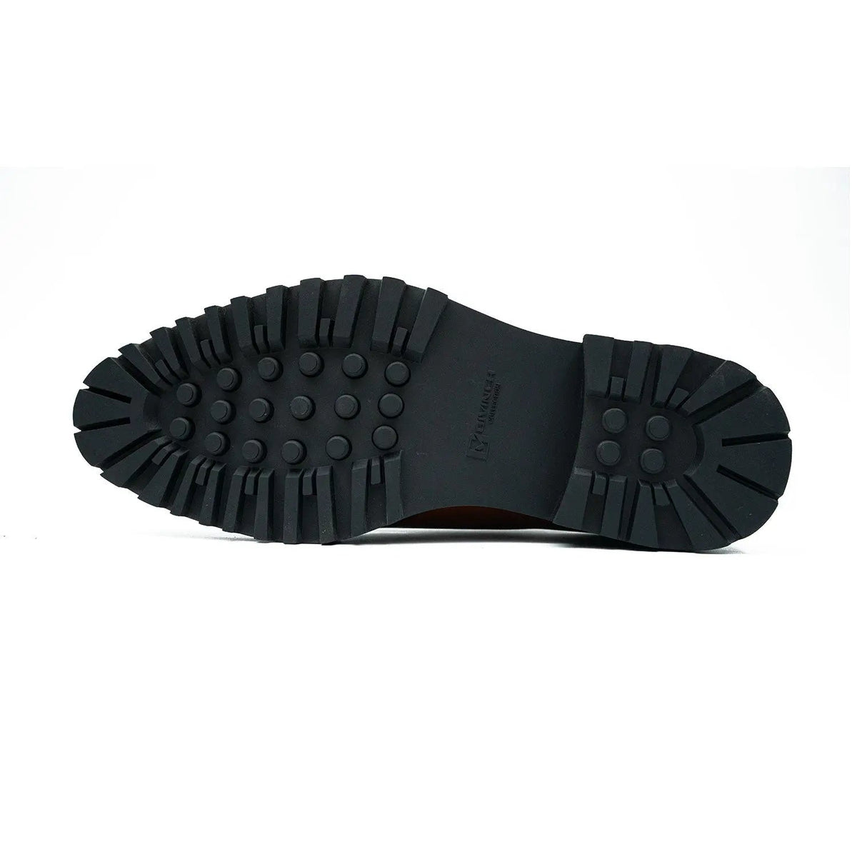 Brown Calf Leather Monk Shoes