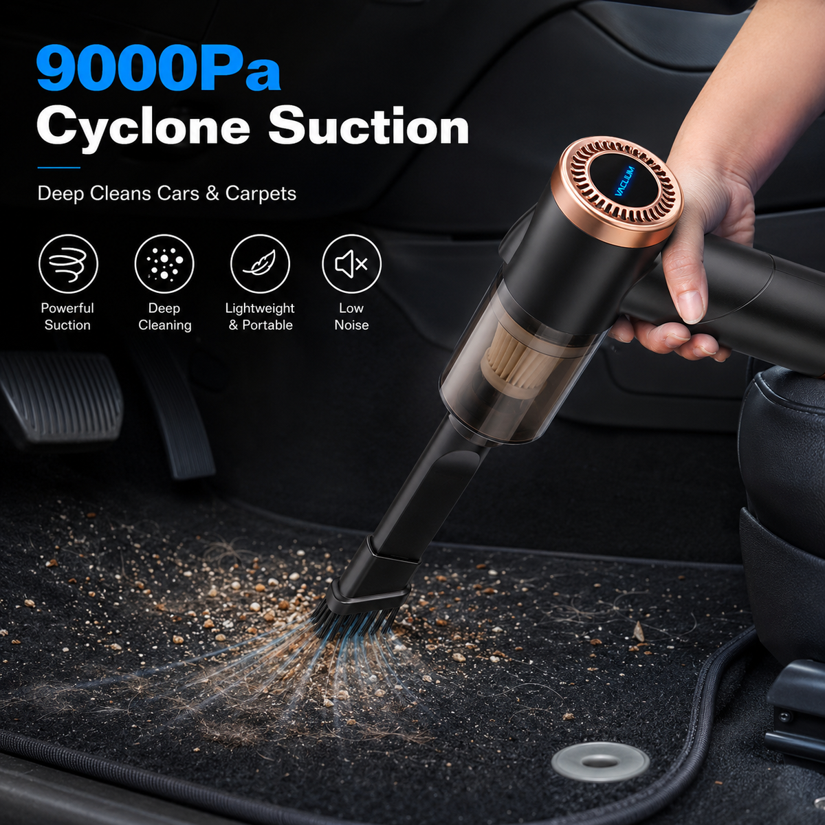 Cordless Handheld Vacuum Cleaner with Searchlight