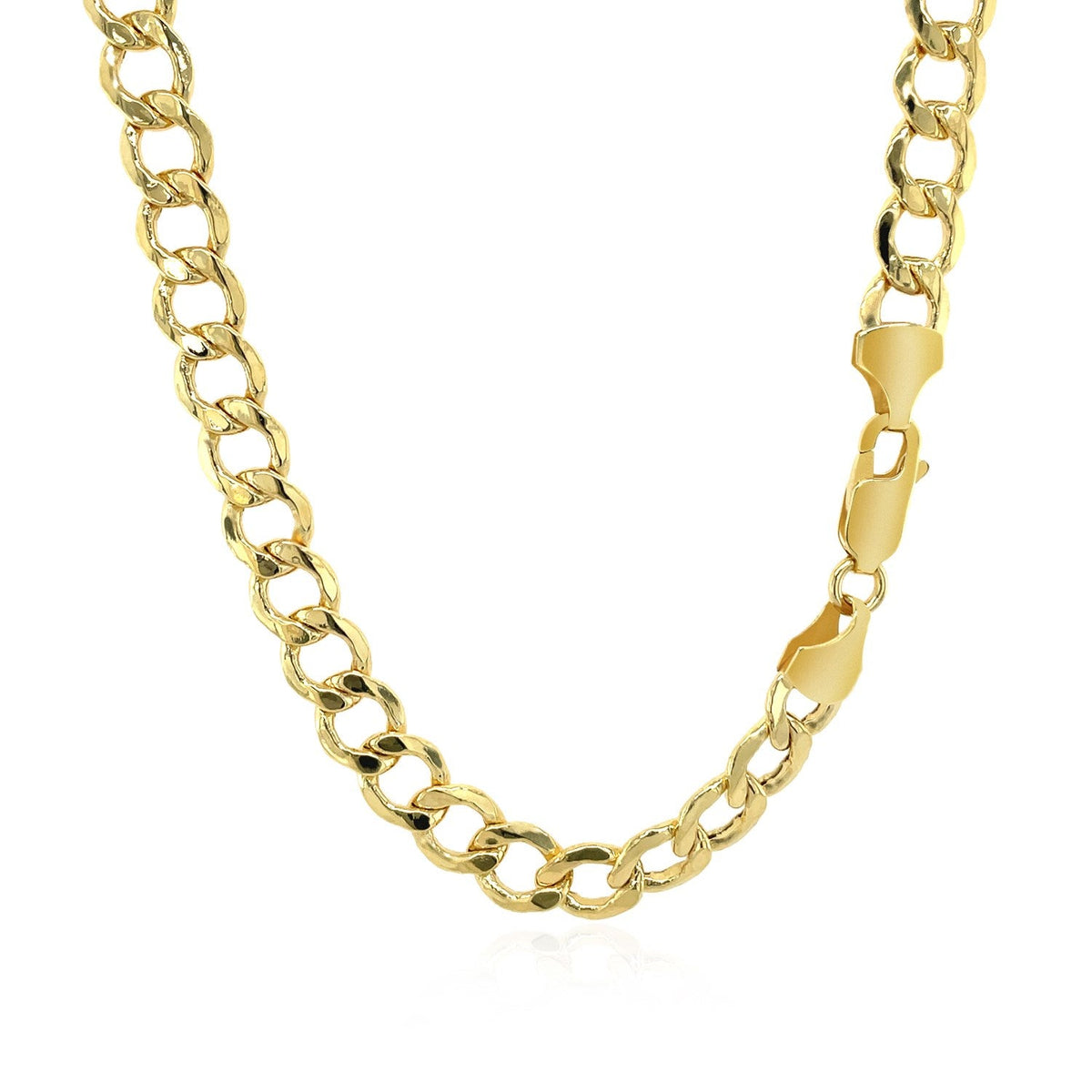 Cadena tipo barbada de oro amarillo de 14 quilates (6.20 mm)