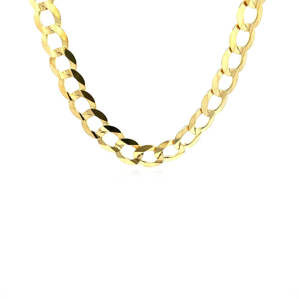 Cadena de eslabones de 8.2 mm en oro amarillo de 10k (8.20 mm)