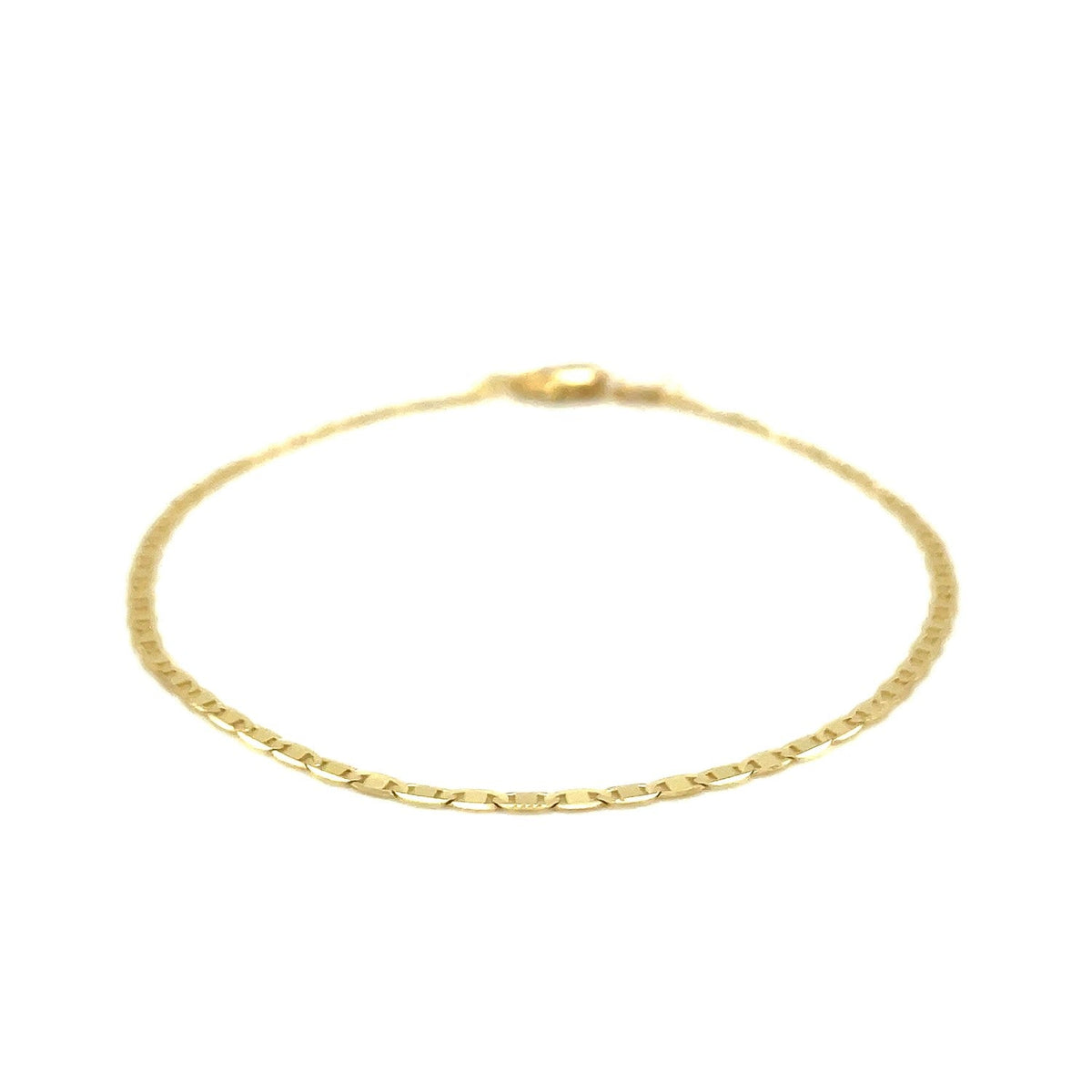 Pulsera de eslabones tipo marinero en oro amarillo de 10 quilates (1.70 mm)