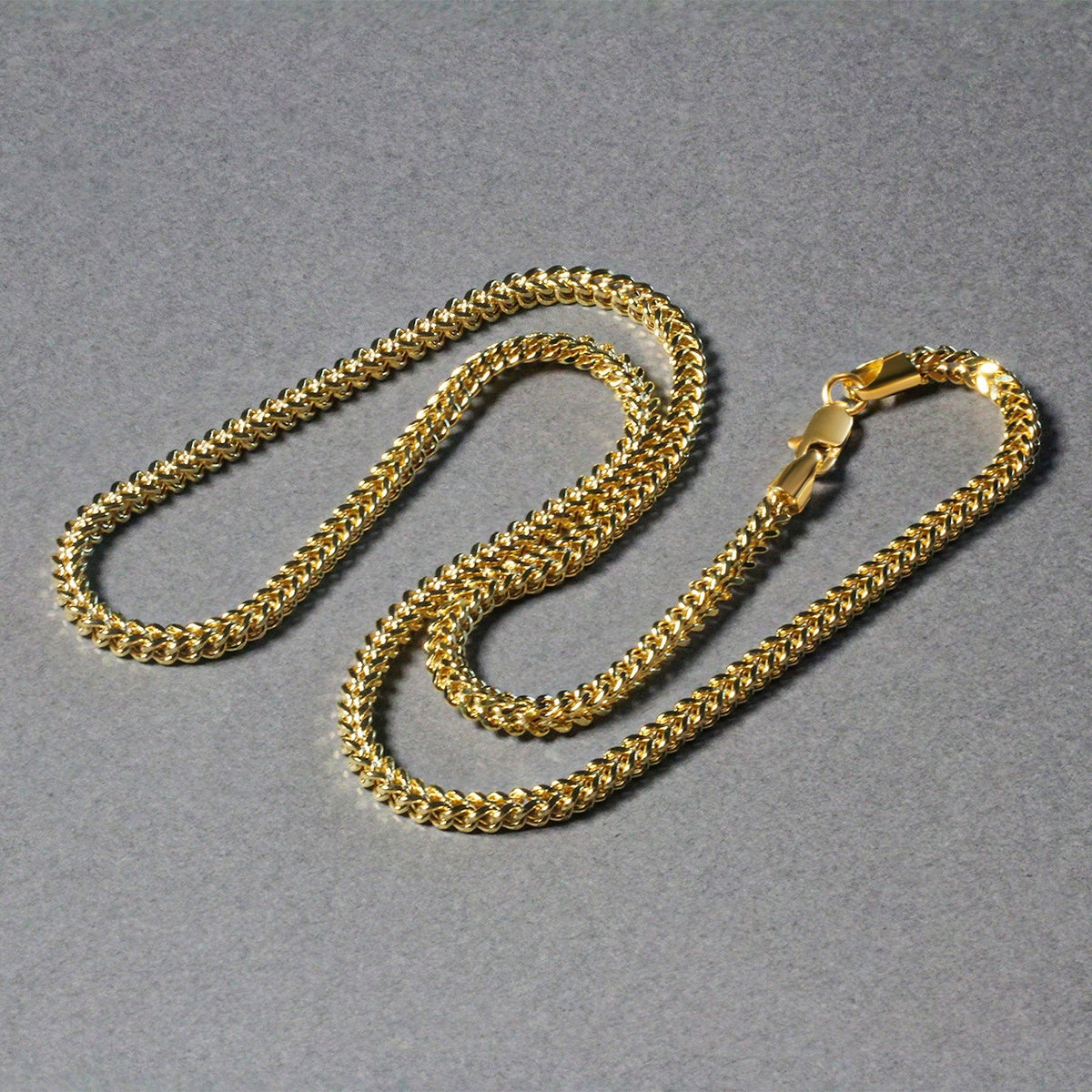 Cadena Franco cuadrada de oro amarillo de 14 quilates (3.00 mm)