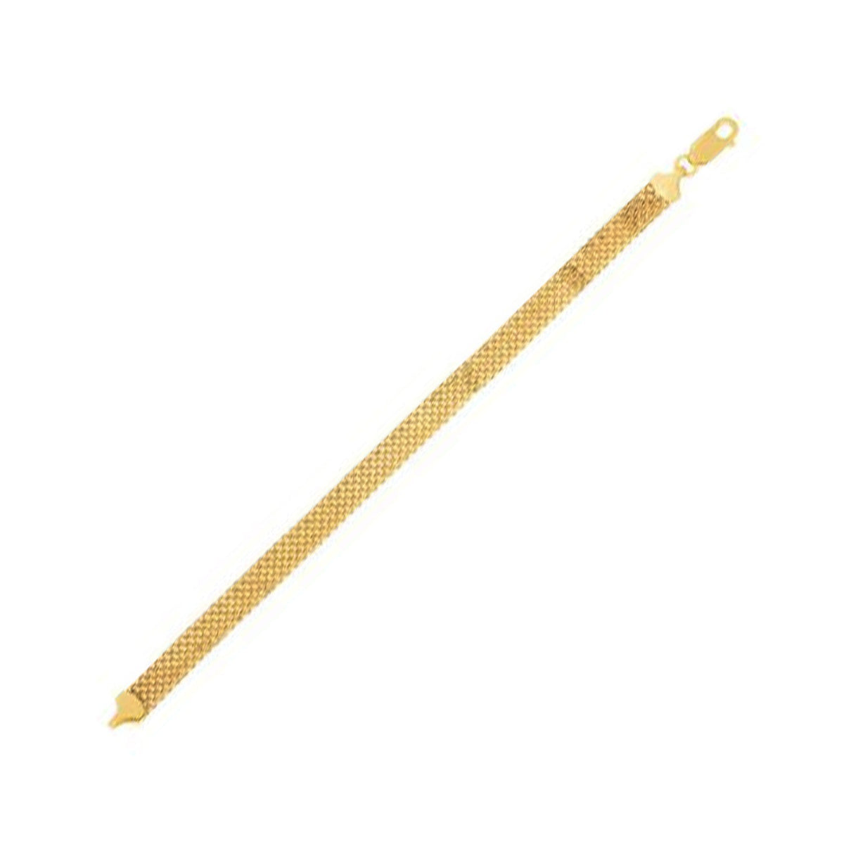 Pulsera Bismark de oro amarillo de 14 quilates (7.00 mm)