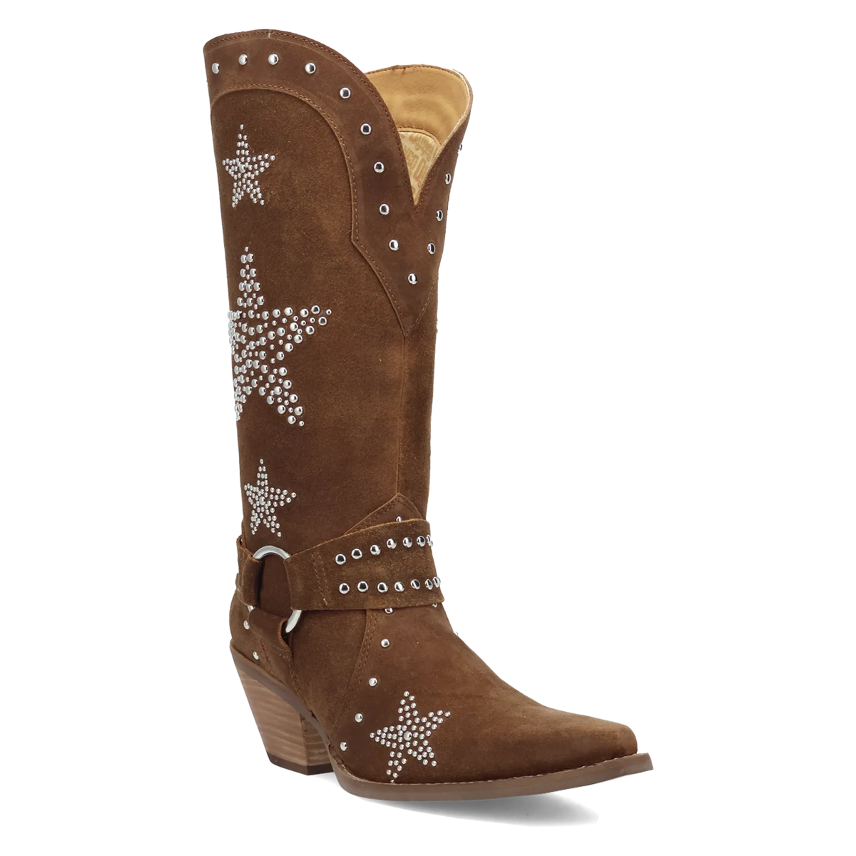 Dingo Lucky Stars - Women's Suede Cowgirl Boots
