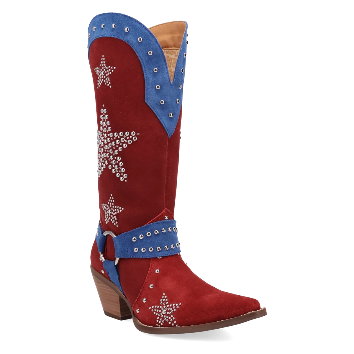 Dingo Lucky Stars - Women's Suede Cowgirl Boots