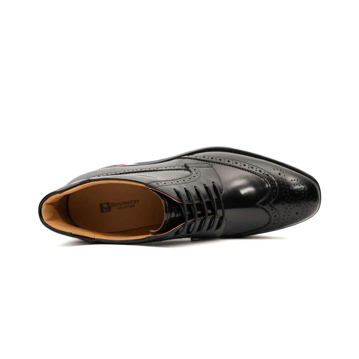 Black Platform Cow Leather Derby Shoes