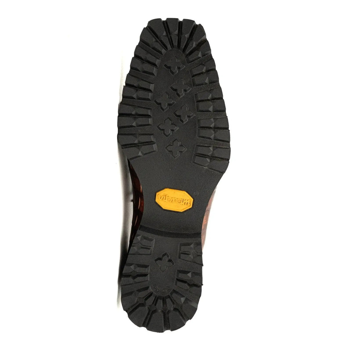 Brown-Black Crocodile Leather Derby Shoes