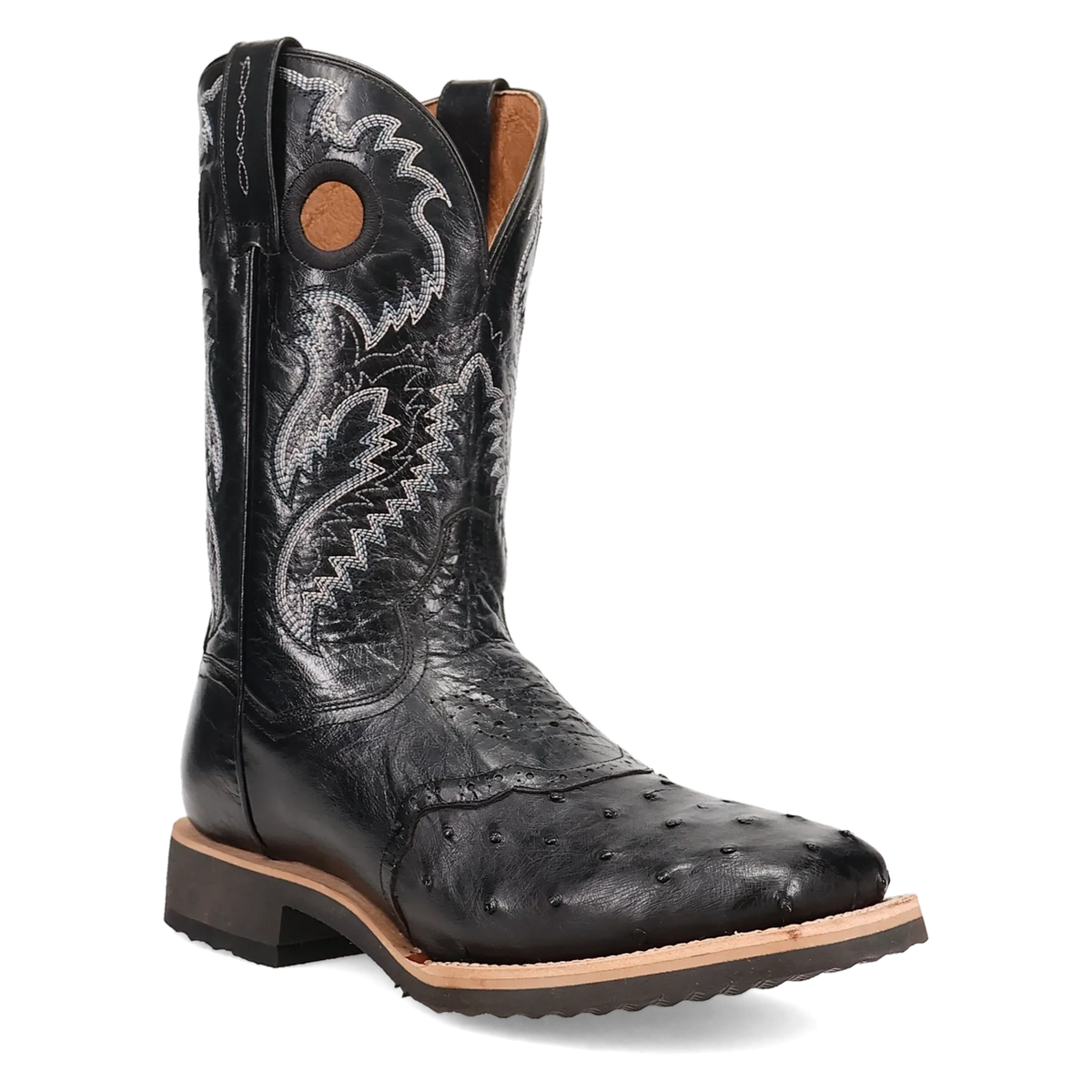Dan Post Martel - Men's Ostrich Skin Leather Cowboy Boots