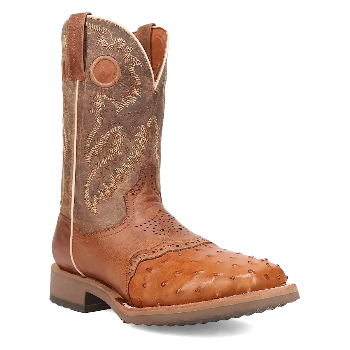 Dan Post Martel - Men's Ostrich Skin Leather Cowboy Boots