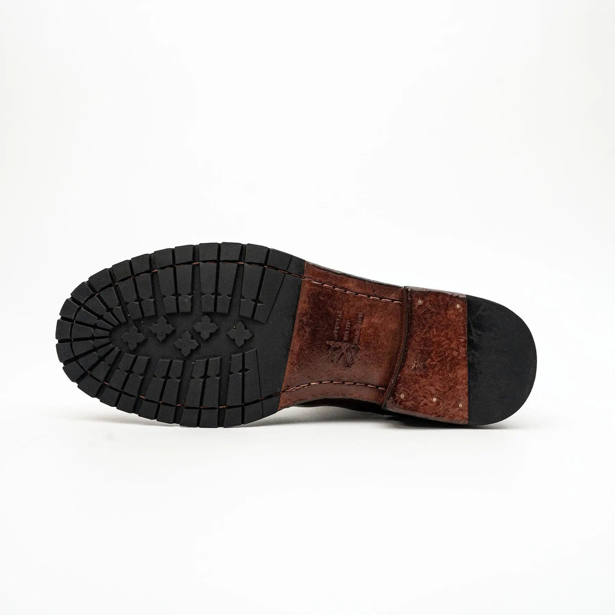 Brown Plain-Toe Cow Leather Chelsea Boots