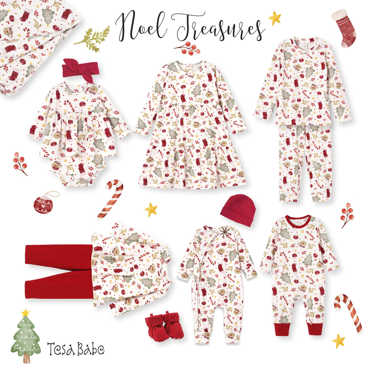 Kids’ Christmas Pajama Set – Soft Bamboo Holiday Sleepwear