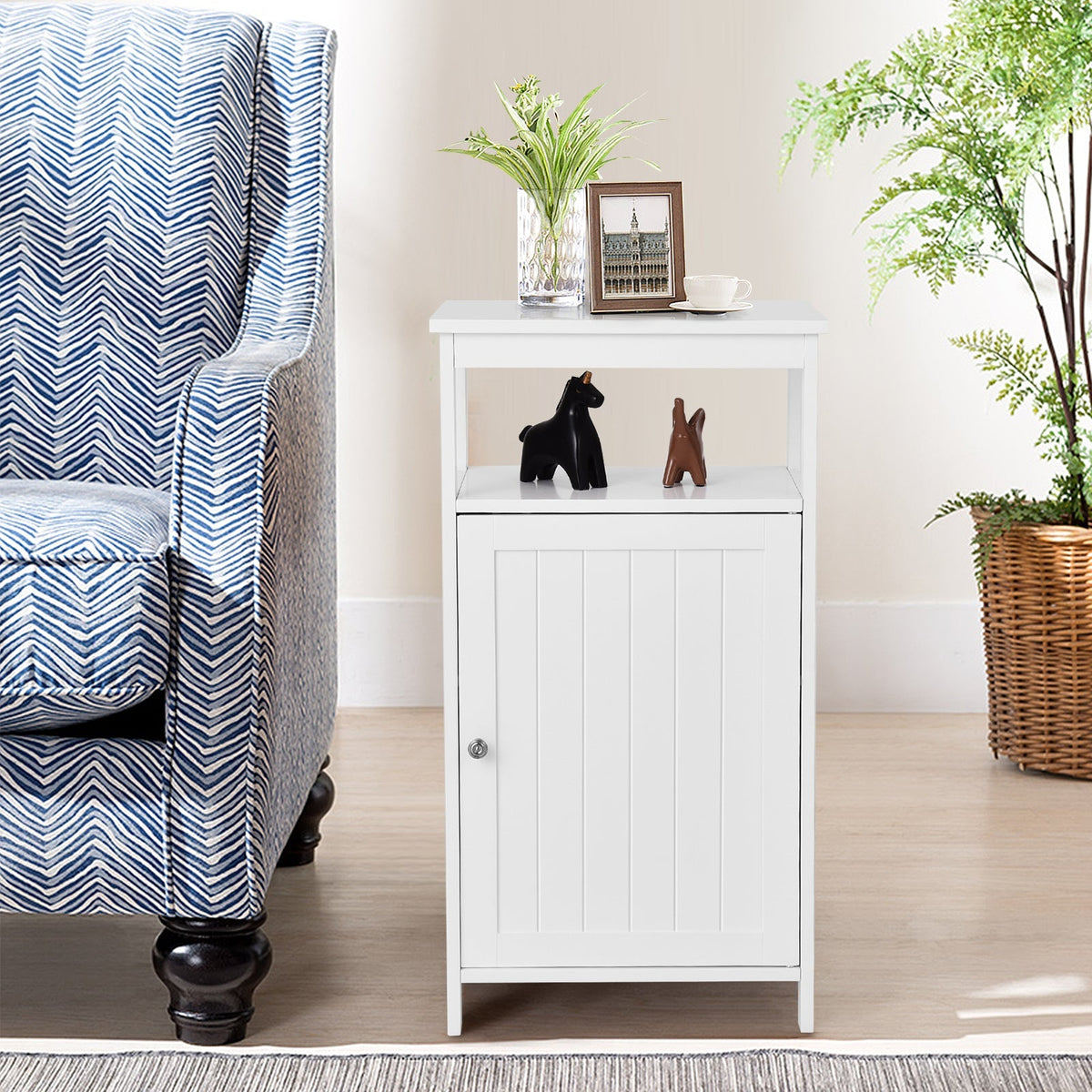 Floor Cabinet Multifunction Storage Rack Organizer Stand
