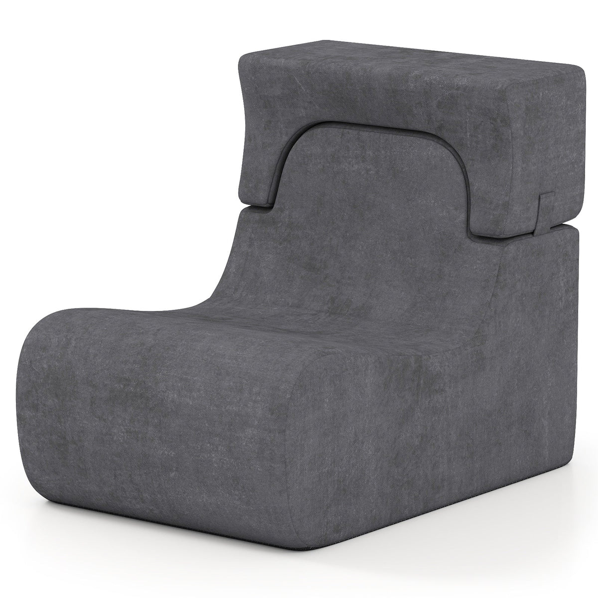 Floor Chair Lazy Sofa with Detachable Headrest