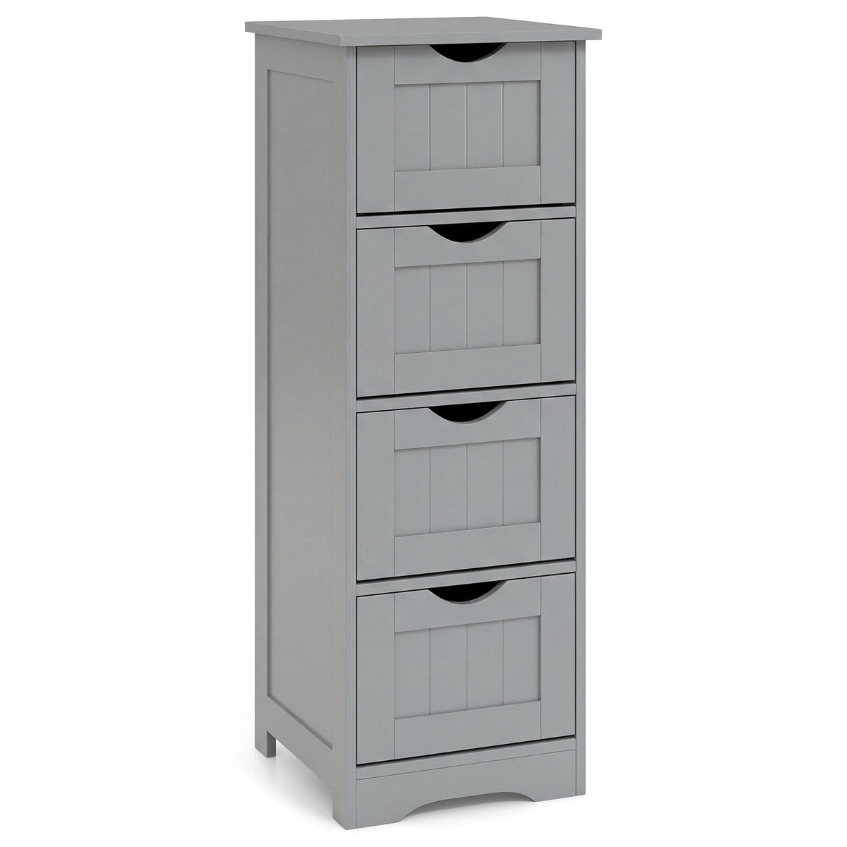 4-Drawer Freestanding Floor Cabinet with Anti-Toppling Device