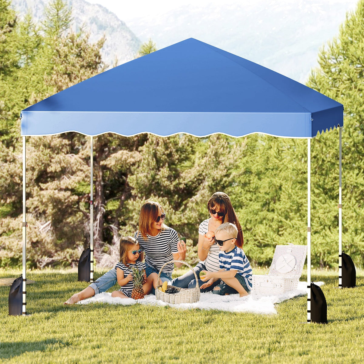 Carpa plegable instantánea de 3 x 3 metros con bolsa con ruedas