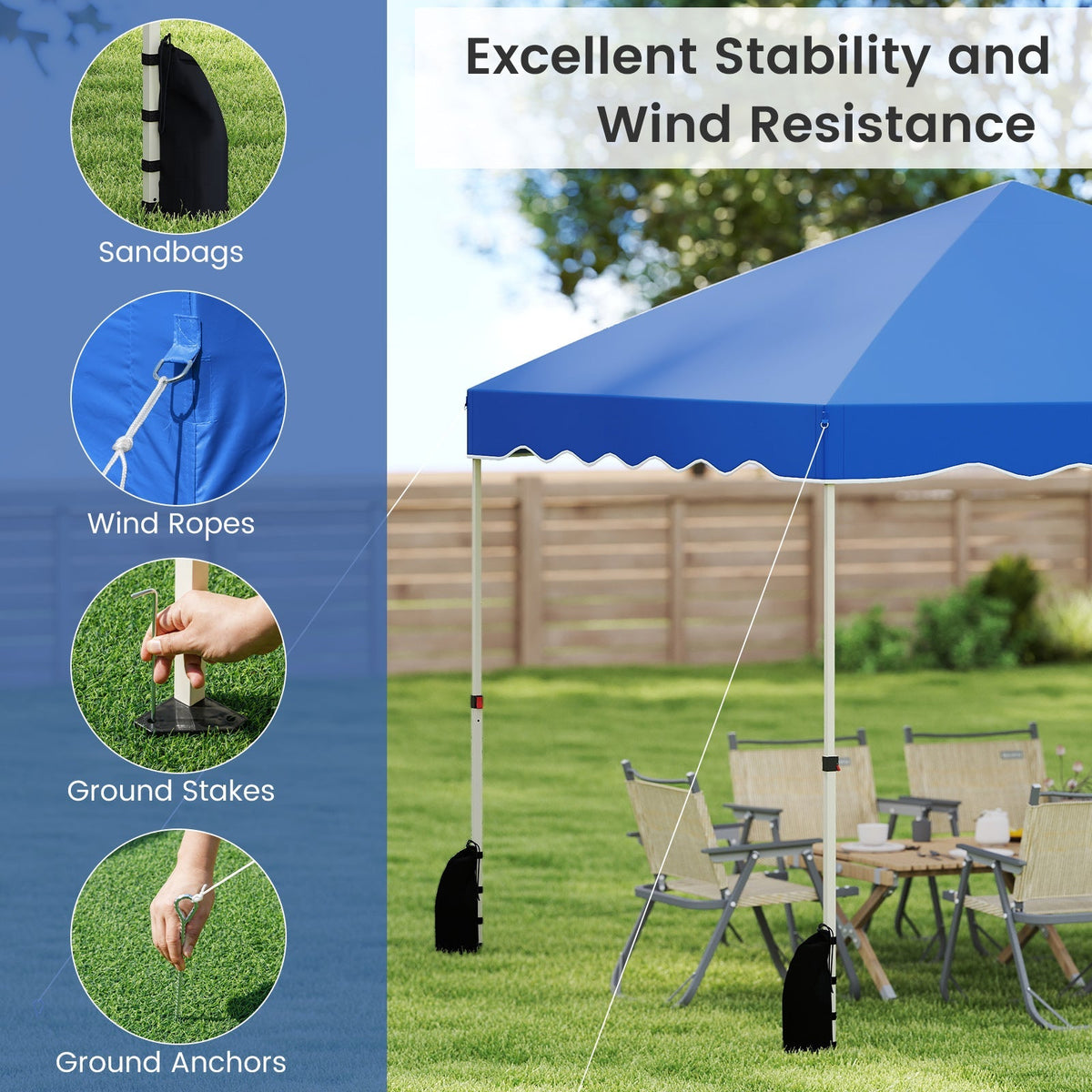 Carpa plegable instantánea de 3 x 3 metros con bolsa con ruedas