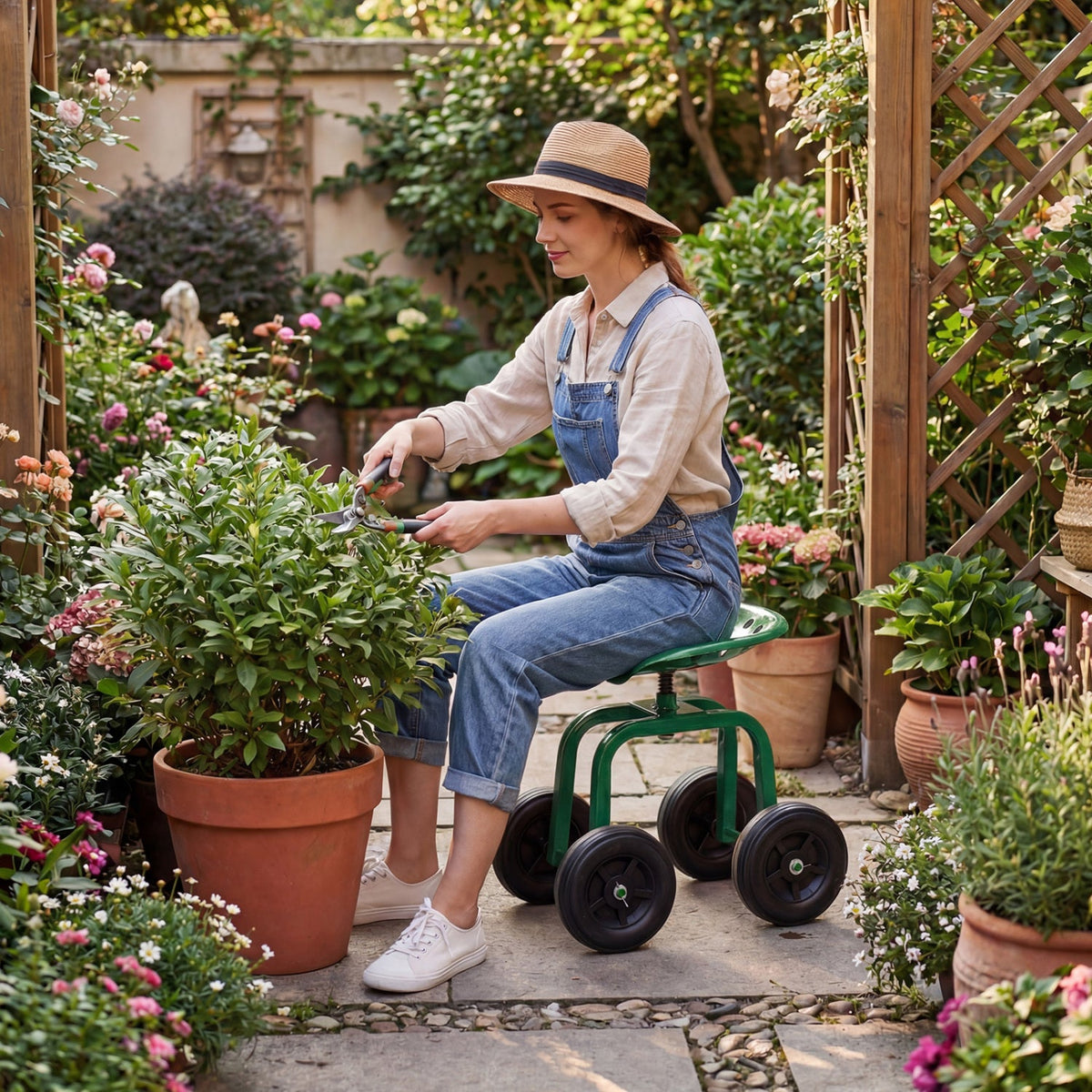 Garden Rolling Workseat with 360°