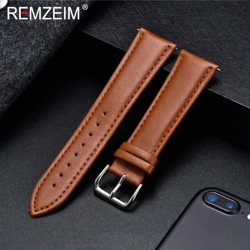 Amazfit Bands Calfskin Leather Watch Strap for Comfort and Durability