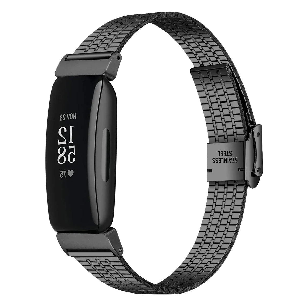 Fitbit Inspire 2, 1  Steel Band - Durable Metal Strap