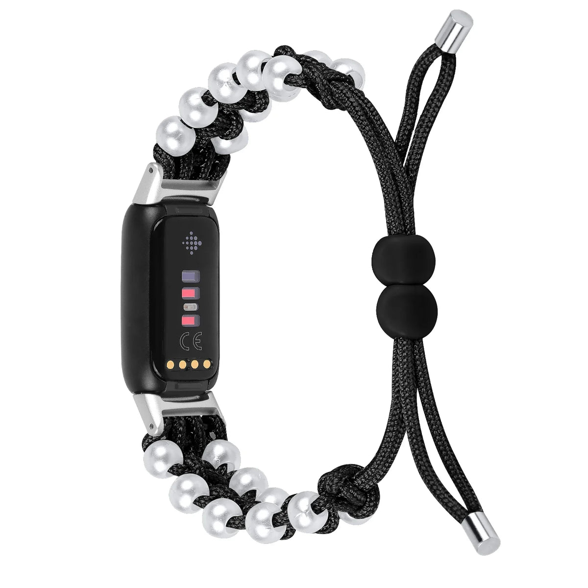 Fitbit Luxe Braided Rope Band with Pearl-Style Beads