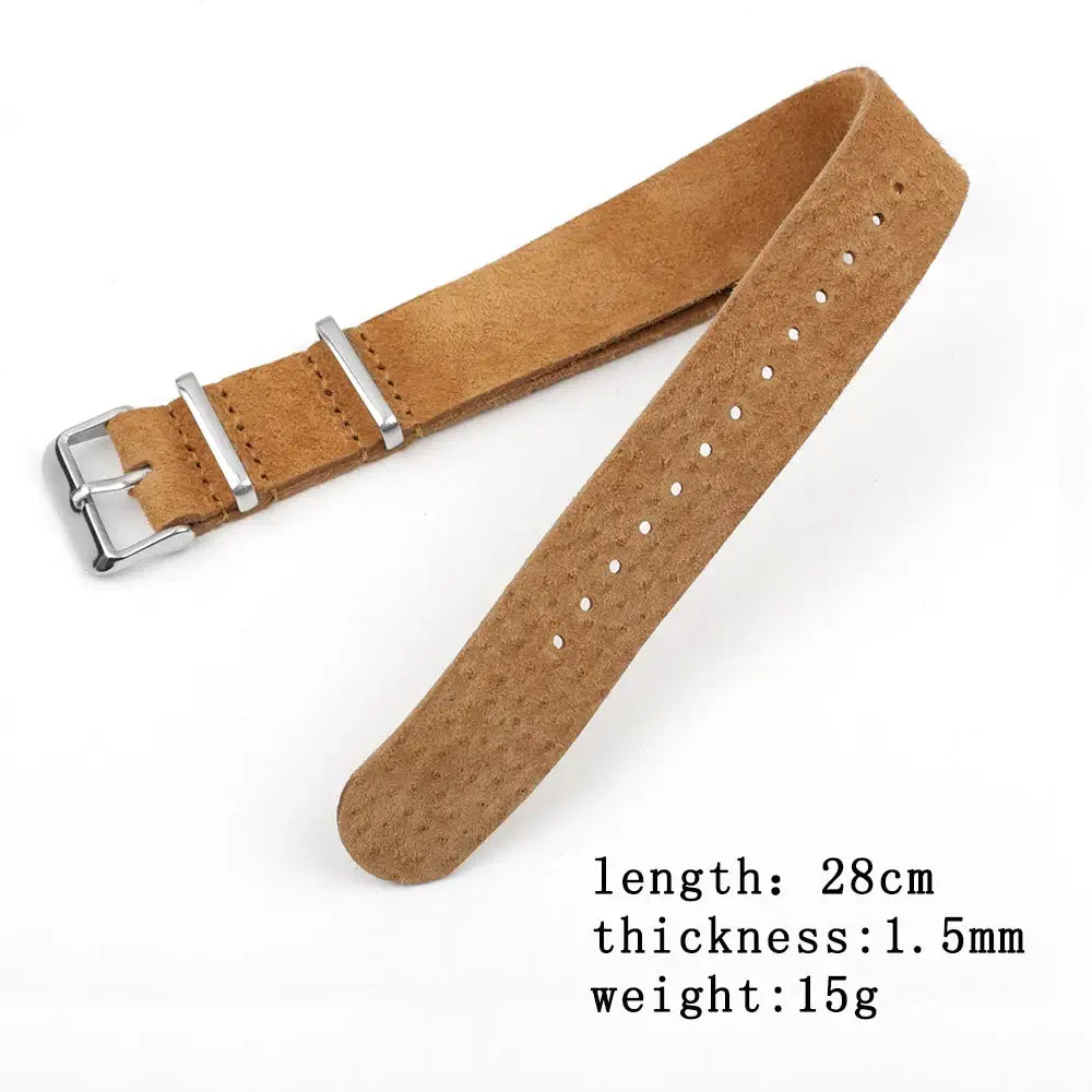 Ticwatch Suede Leather Strap - Stylish, Comfortable, Durable