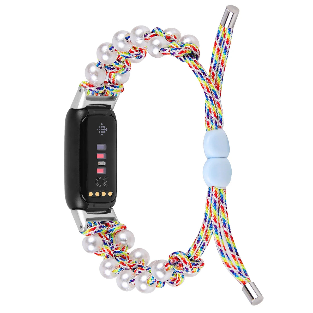 Fitbit Luxe Braided Rope Band with Pearl-Style Beads