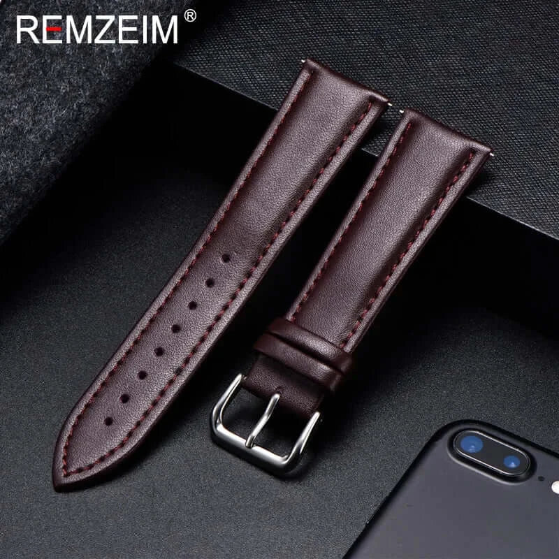 Amazfit Bands Calfskin Leather Watch Strap for Comfort and Durability