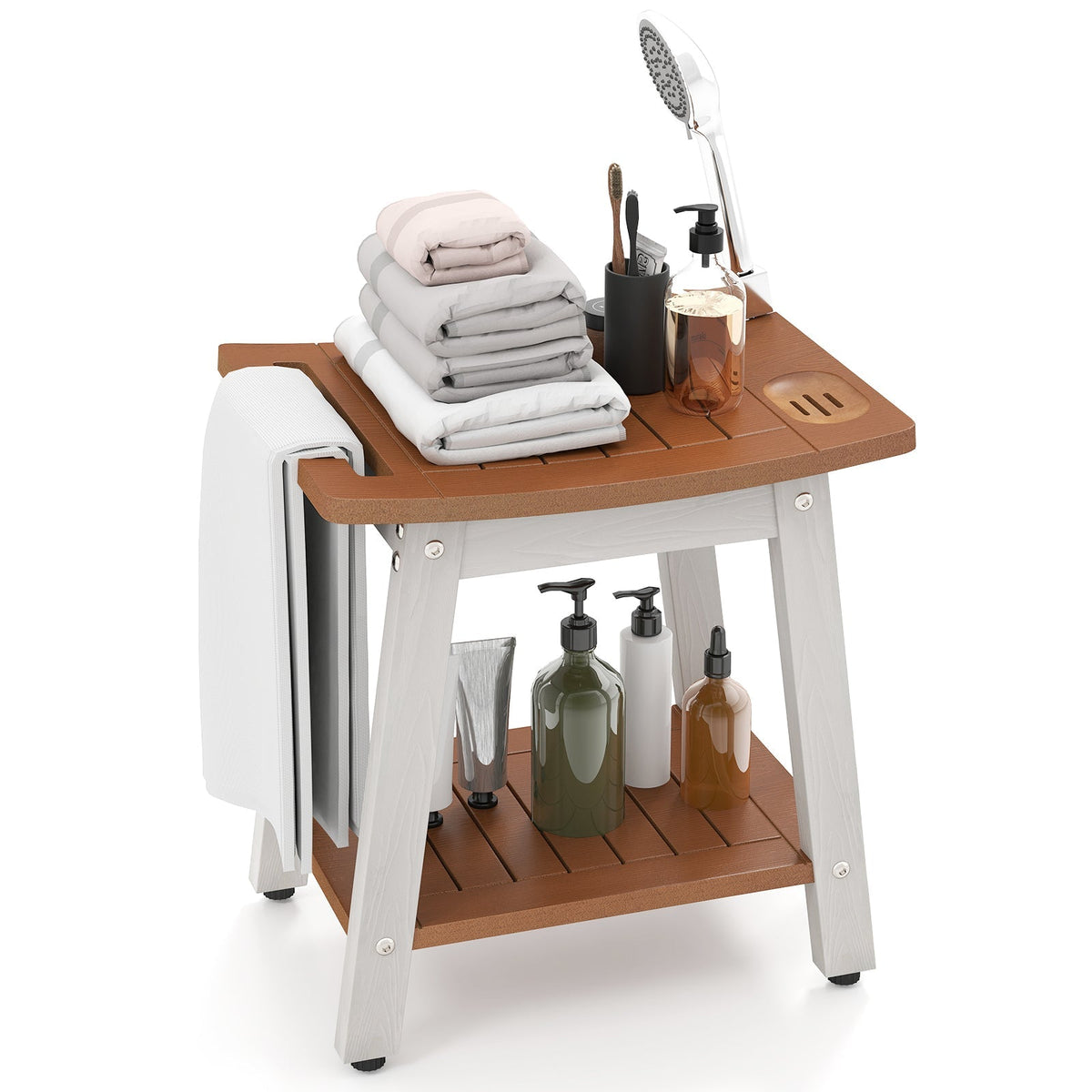HIPS Shower Bench Seat with Handle Shower Head
