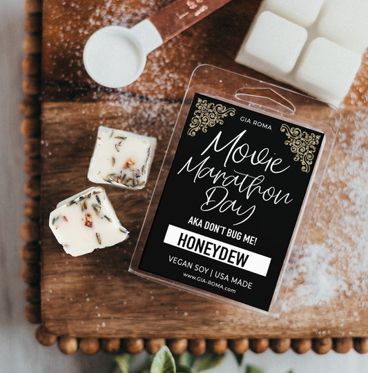 Soy Wax Melts Honeydew Scent Vegan Dye Free Hand Poured With Earthy Botanicals For Movie Night