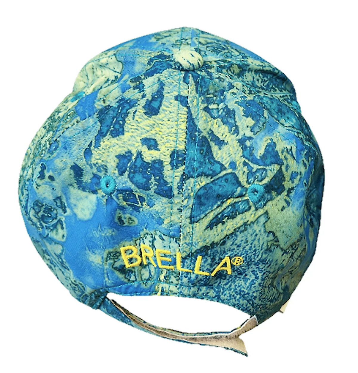 Sombrero impermeable unisex Brella azul y amarillo