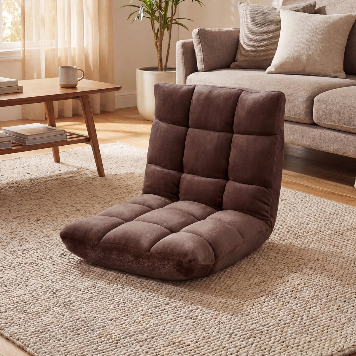 Adjustable 14-position Cushioned Floor Chair