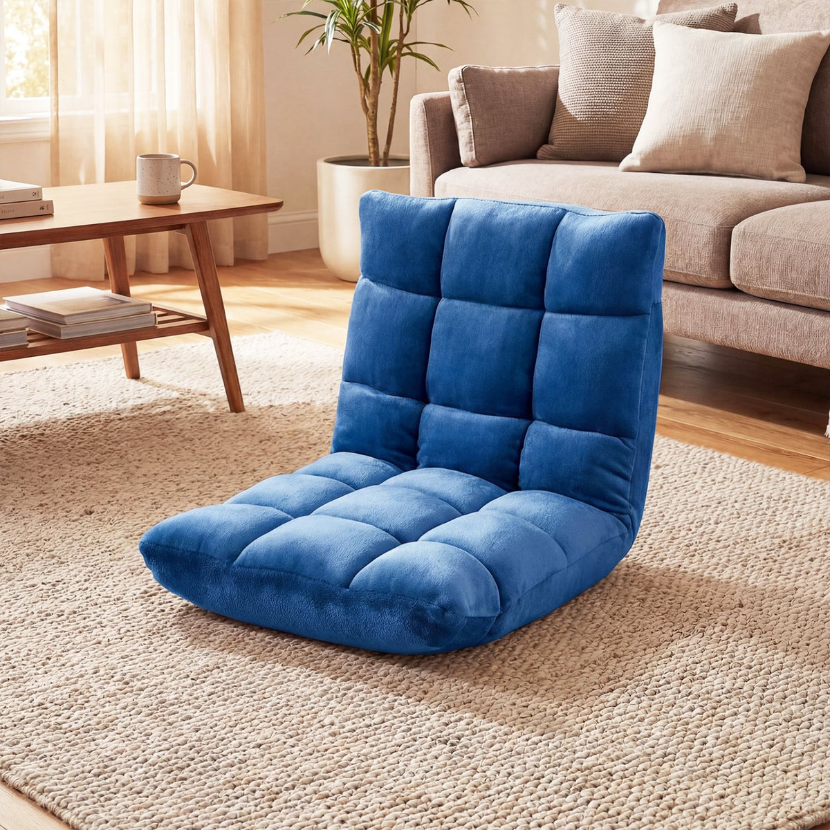 Adjustable 14-position Cushioned Floor Chair