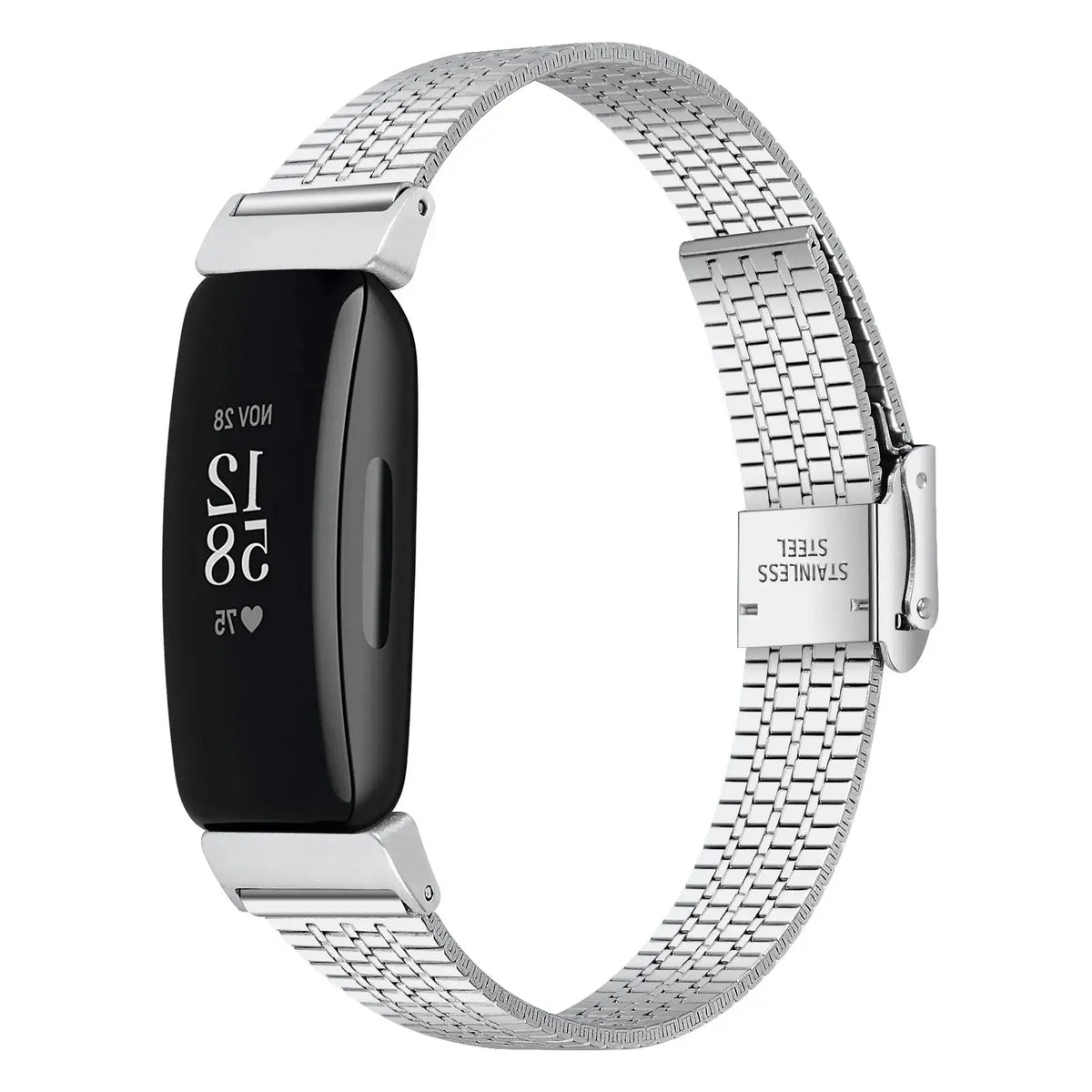 Fitbit Inspire 2, 1  Steel Band - Durable Metal Strap