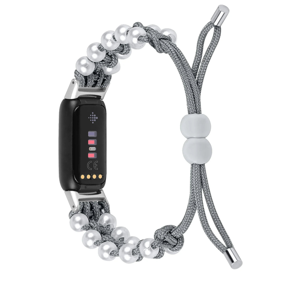 Fitbit Luxe Braided Rope Band with Pearl-Style Beads