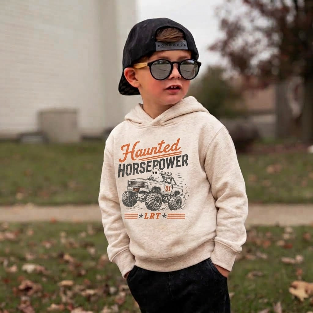 SUDADERA DE HALLOWEEN HAUNTED HORSEPOWER