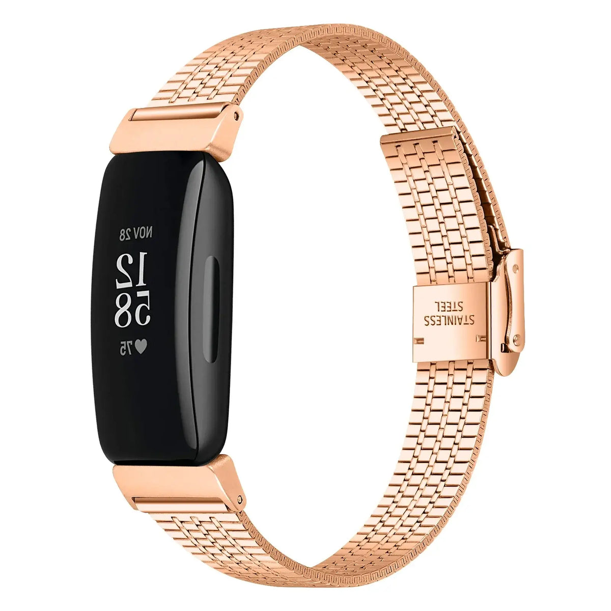 Fitbit Inspire 2, 1  Steel Band - Durable Metal Strap