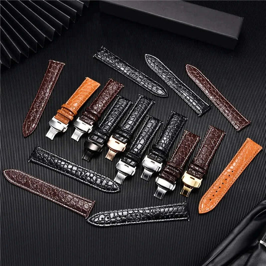 Ticwatch Crocodile Pattern Leather Band - Rugged and Durable