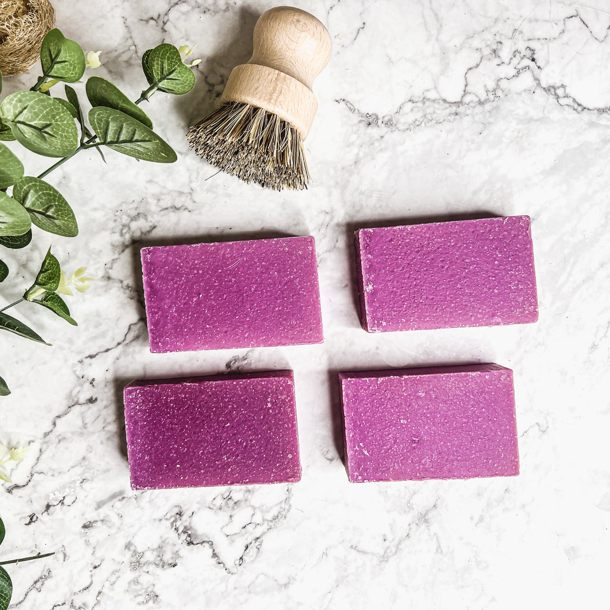 Patchouli Raspberry Soap Bar 4.5oz Exfoliating Sea Salt Natural Fragrance