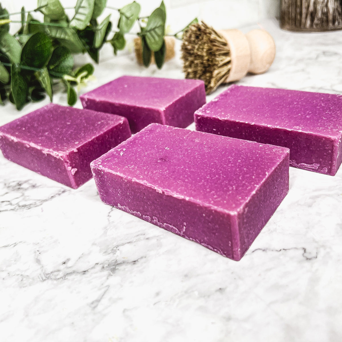 Patchouli Raspberry Soap Bar 4.5oz Exfoliating Sea Salt Natural Fragrance
