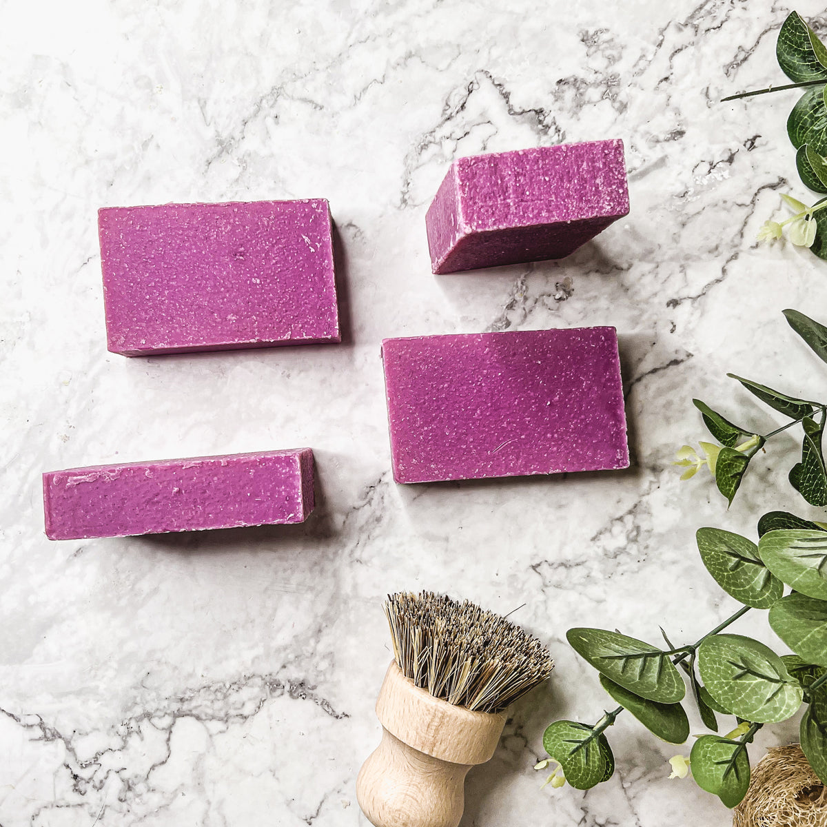 Patchouli Raspberry Soap Bar 4.5oz Exfoliating Sea Salt Natural Fragrance