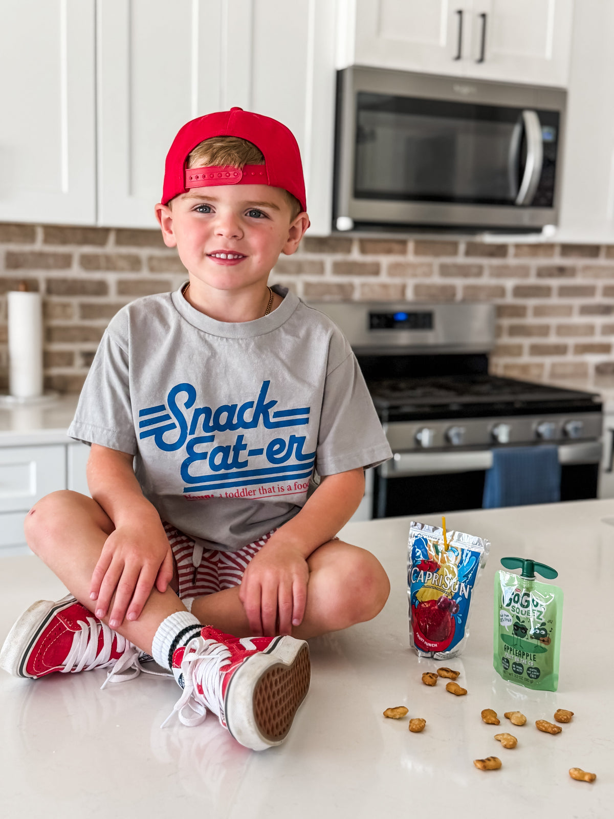 CAMISETA SNACK EAT-ER - CENIZA