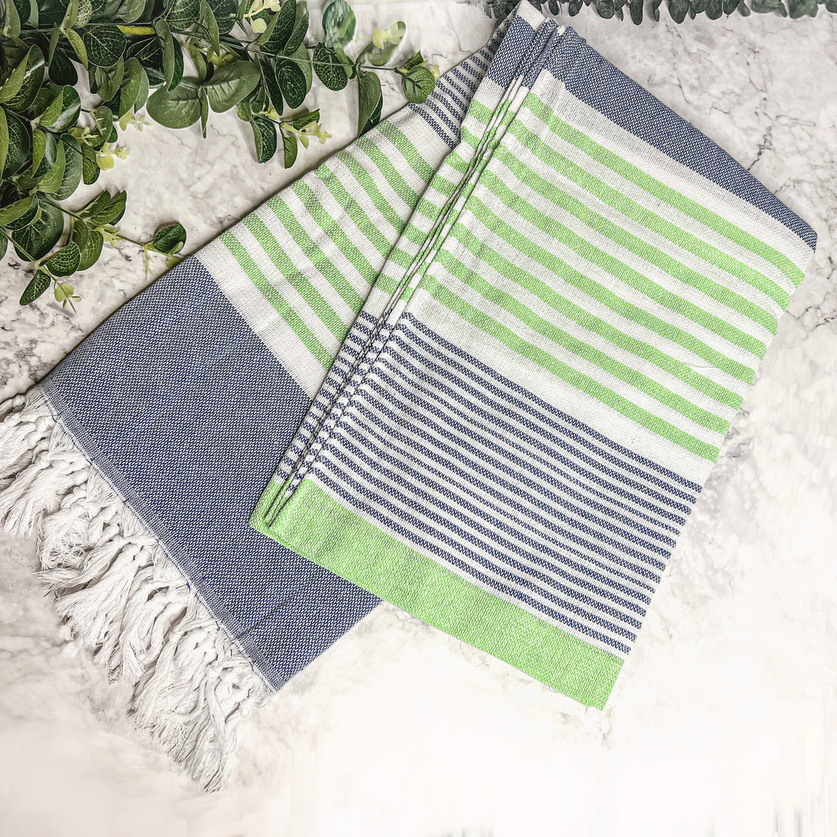 Pop Of Summer Turkish Towel 180GSM Lightweight Cotton Peshtemal Beach Bath Towel With Fringe