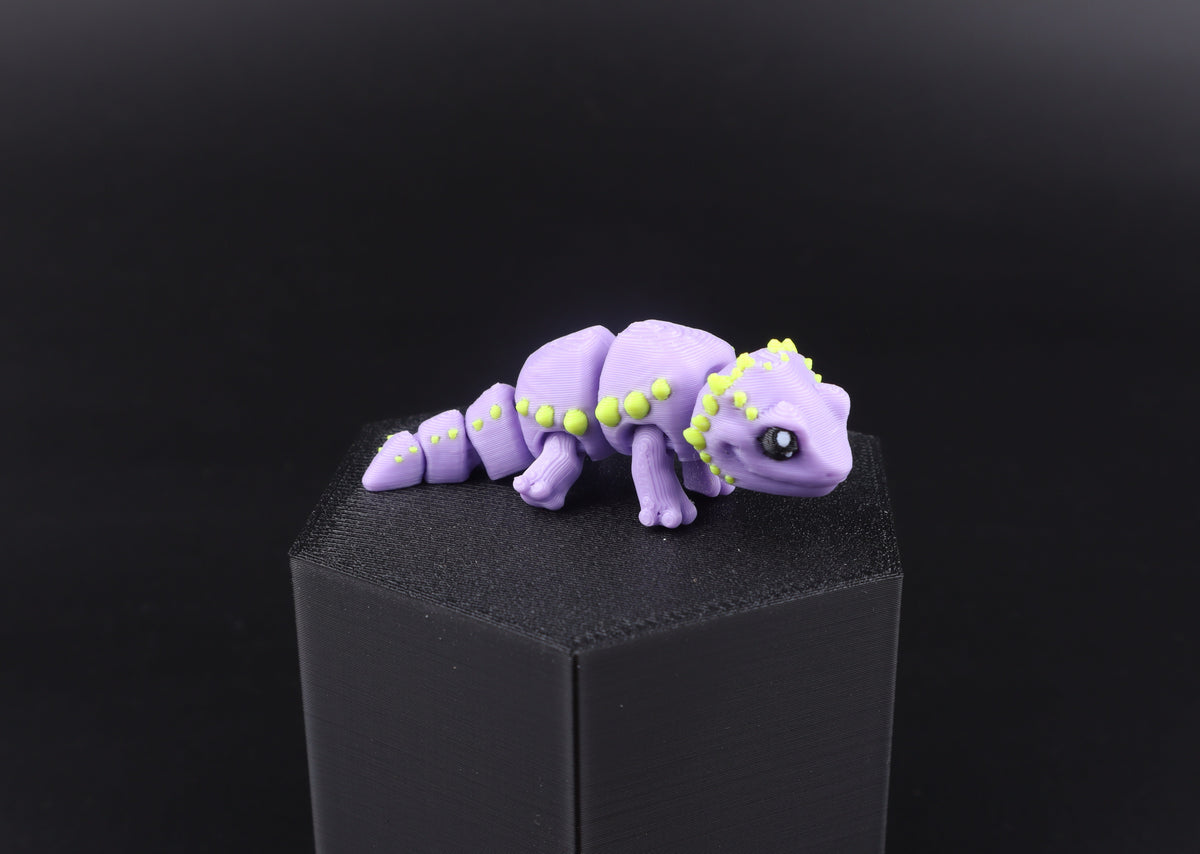 3D Printed Mini Reptile and Amphibian Fidget Toy Set – Articulated Classroom Reward Gift