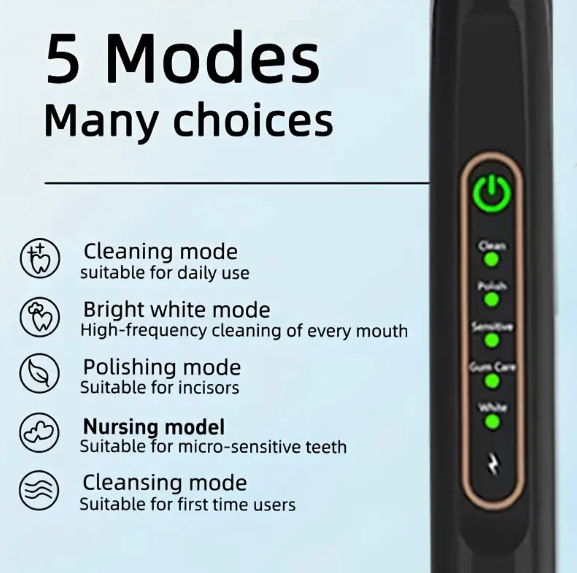 Smart Electric Toothbrush | 5 Modes